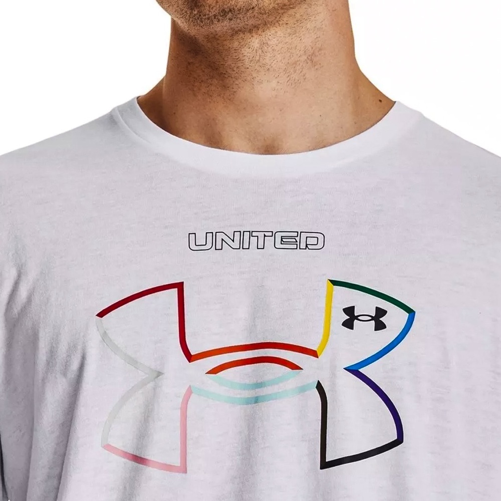 Men's Under Armour Pride Short Sleeve  T-shirt Sz. L - Picture 3 of 7